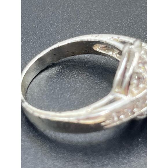 Sterling Silver 925 Mystic Topaz and CZ Ring  Sz 10.25 - Picture 14 of 16